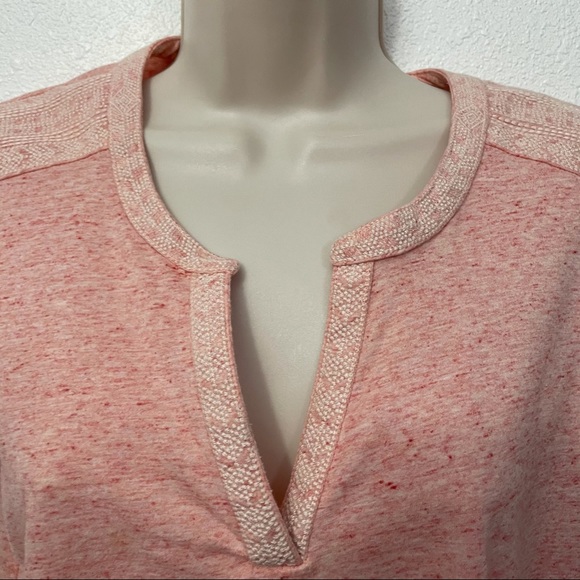 L.L. Bean Pink Short Sleeve Shoulder Embroidery XS - Picture 4 of 8